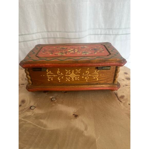 Vintage Reuge Music Wood Box Doctor Zhivago Lara's Theme w Balalaika Switzerland - Picture 2 of 4